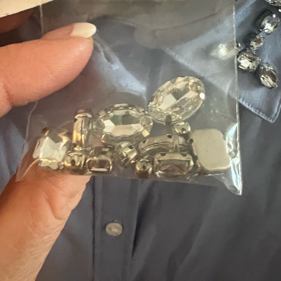 Ann Taylor gem collared dress shirt - never worn/ - Picture 6 of 6